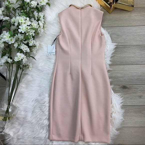 Women’s Sheath Dress With Necklace Detail - Picture 4 of 8